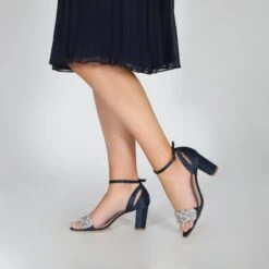Perfect Bridal Alexa – Navy Satin -Bridal Supply Store Alexa Navy 292A5049 scaled 1