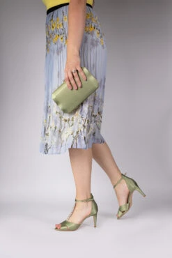 Perfect Bridal Ali Shoe – Olive Satin -Bridal Supply Store Ali and Ebony olive1U8A0444 Edit