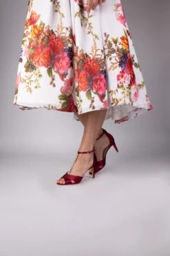 Perfect Bridal Ali Shoe – Berry Satin -Bridal Supply Store Ali berry1U8A0339 Edit