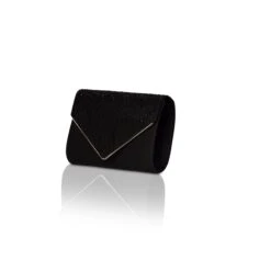 Perfect Bridal Anya Bridal Bag – Black Satin/Diamante