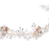 Ivory & Co April Rose Gold Crystal And Pearl Hairvine -Bridal Supply Store April Hairvine