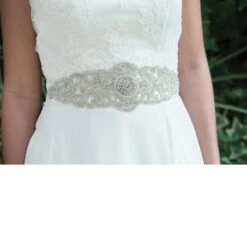 Ivory And Co Art Deco Sash 8 Ivory And Co Art Deco Sash -Bridal Supply Store Art Deco Sash Model 2 7 1