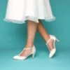 Perfect Bridal Belle Shoe – Ivory Satin -Bridal Supply Store Belle 292A9369 scaled 1