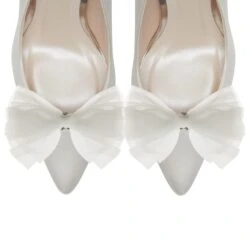 Rainbow Club Blair Shoe Trim – White -Bridal Supply Store Blair 1 Shoe scaled 1