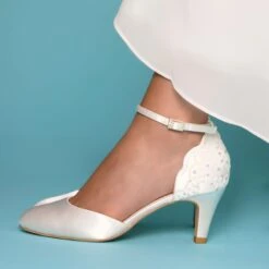 Perfect Bridal Clara Shoes – Ivory Satin