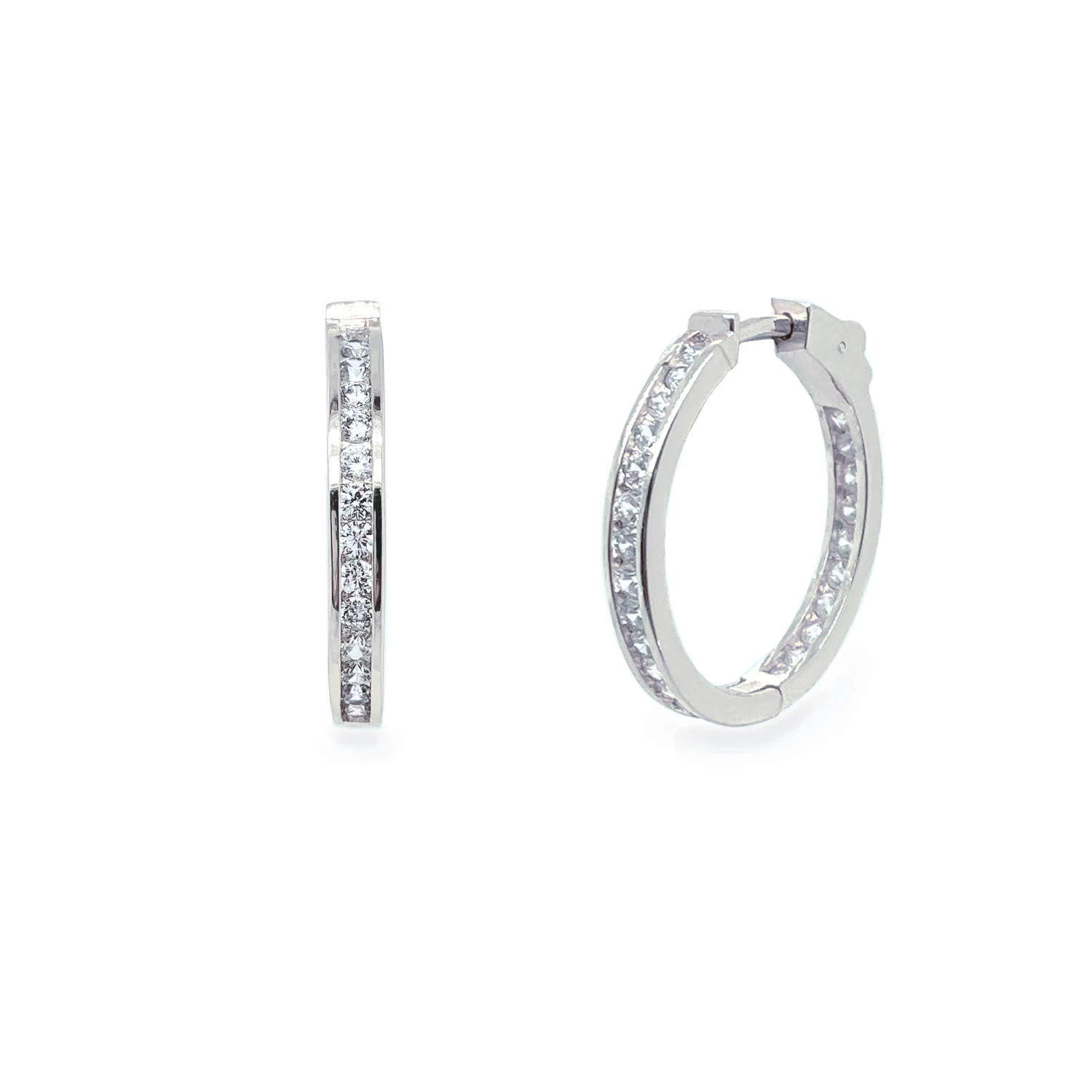 Ivory And Co Copenhagen Hoop Earrings – Silver 3 Ivory And Co Copenhagen Hoop Earrings – Silver