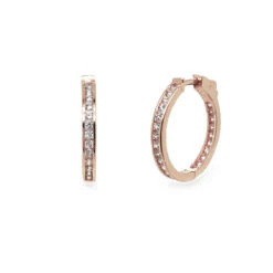 Ivory And Co Copenhagen Rose Hoop Earrings