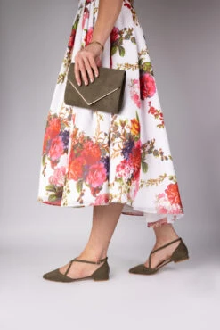 Perfect Bridal Davina Shoes – Olive Ultrasuede -Bridal Supply Store Davina olive1U8A0398 Edit