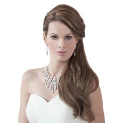 Elena Swarovski Luxe Bridal Necklace Set -Bridal Supply Store Elena Swarovski Crystal Necklace Set