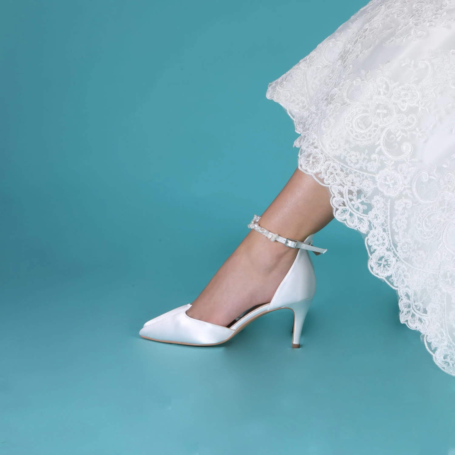 Perfect Bridal Ella Shoes – Mid Heel 4 Perfect Bridal Ella Shoes – Mid Heel - Image 2