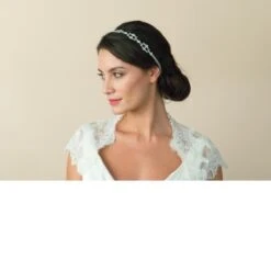 Ivory And Co Emmeline Silver Hairvine 9 Ivory And Co Emmeline Silver Hairvine -Bridal Supply Store Emmeline model 3 10 1