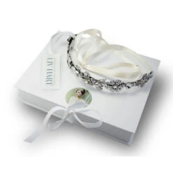 Enchanted Atelier Grace Headband -Bridal Supply Store Enchanted atelier grace ribbon bridal headband 2 5 1