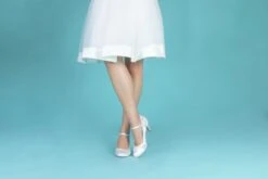 Perfect Bridal Faye Shoes – Ivory Satin/ Lace -Bridal Supply Store Faye 292A2414 scaled 1