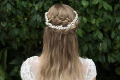 Ivory & Co Fuchsia Silver Crystal And Pearl Headpiece -Bridal Supply Store Fuchsia model 8