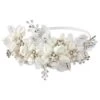 Grace Fabric Flower Headband -Bridal Supply Store Grace fabric flower bridal headband 1