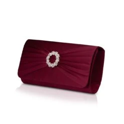 Perfect Bridal Harlow Bridal Bag – Berry Satin
