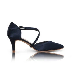 Perfect Bridal Sonya Shoes – Navy Satin