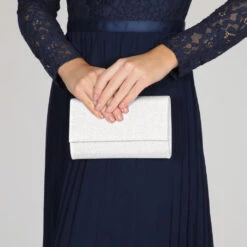 Perfect Bridal Lola Bridal Bag – Silver Shimmer -Bridal Supply Store IMG 2082