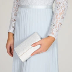 Perfect Bridal Lola Bridal Bag – Silver Shimmer -Bridal Supply Store IMG 2085