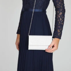 Perfect Bridal Lola Bridal Bag – Silver Shimmer -Bridal Supply Store IMG 2086