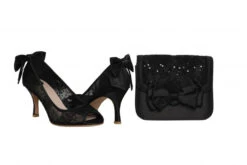 Perfect Bridal Pepper Bridal Bag – Black Satin/Lace -Bridal Supply Store IMG 2096