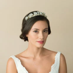 Ivory And Co Godiva Gold Tiara -Bridal Supply Store Ivory and co godiva 1 gold tiara 4 1
