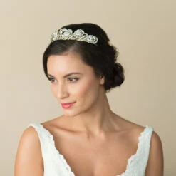Ivory And Co Godiva Gold Tiara -Bridal Supply Store Ivory and co godiva 2 gold tiara 4 1