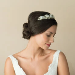 Ivory And Co Godiva Gold Tiara -Bridal Supply Store Ivory and co godiva 3 gold tiara 4 1