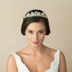 Ivory And Co Godiva Gold Tiara -Bridal Supply Store Ivory and co godiva gold tiara 4 1