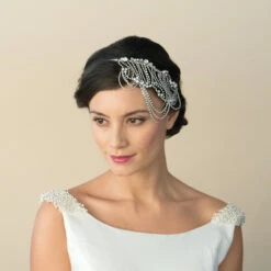 Ivory And Co Lottie Draping Bridal Headband -Bridal Supply Store Ivory and co lottie 3 drapping bridal headband 5 1