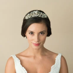 Ivory And Co Shelby Gold Tiara -Bridal Supply Store Ivory and co shelby 3 gold tiara