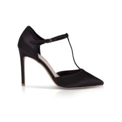 Perfect Bridal Jessica Shoe – Black Satin
