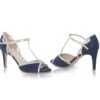 Perfect Bridal Joanna Ultrasuede Navy/Gold -Bridal Supply Store Joanna Navy 292A0683 scaled 1
