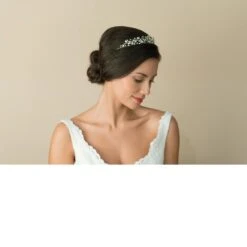 Ivory And Co Jocelyn Tiara -Bridal Supply Store Jocelyn model 4 5 1