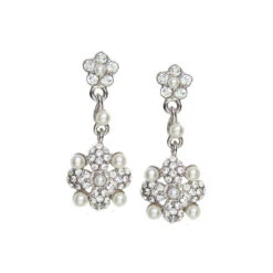 Juliet Swarovski Crystal And Pearl Earrings