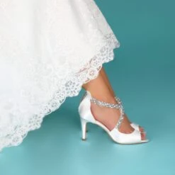 Perfect Bridal Katelyn Shoes – Ivory Satin -Bridal Supply Store Katelyn 292A0251 scaled 1