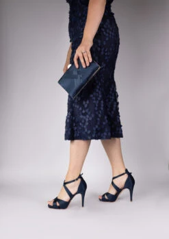 Perfect Bridal Kendall Shoe – Navy Satin -Bridal Supply Store Kendall navy1U8A0385 Edit