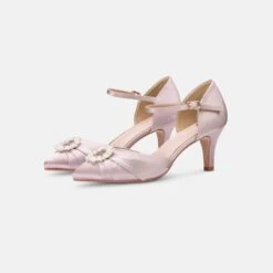 Perfect Bridal Kitty Shoes – Taupe Satin -Bridal Supply Store Kitty Taupe Pair 1 scaled 1