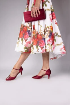 Perfect Bridal Kitty Shoes – Berry Satin -Bridal Supply Store Kitty berry1U8A0376 Edit