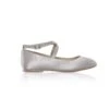Perfect Bridal Kids – Lena Shoes – Silver Satin -Bridal Supply Store Lena Satin Silver 292A8447 scaled 1