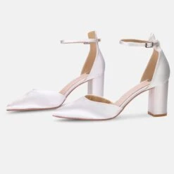 Perfect Bridal Liberty Shoes – Ivory Satin -Bridal Supply Store Liberty Ivory Pair 1 scaled 1