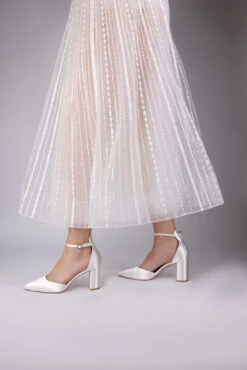 Perfect Bridal Liberty Shoes – Ivory Satin -Bridal Supply Store Liberty1U8A0692 Edit