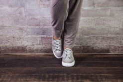 Perfect Bridal Madison Trainers – Grey Ultrasuede -Bridal Supply Store Maddison Stone1U8A0852