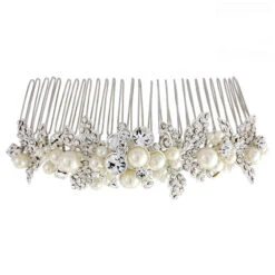 Maisie Leaf Pearl Veil Comb