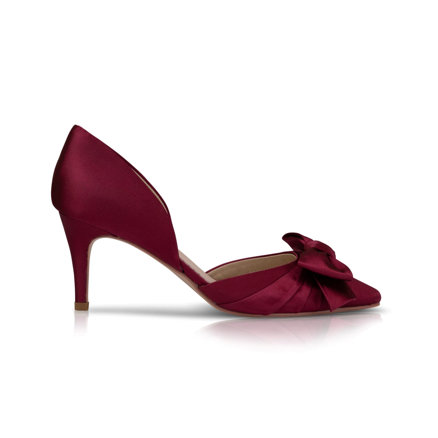 Perfect Bridal Margo Shoes – Berry Satin 3 Perfect Bridal Margo Shoes – Berry Satin