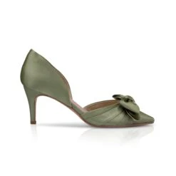 Perfect Bridal Margo Shoes – Olive Satin