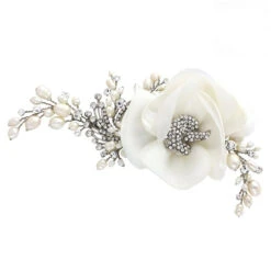 Sass B Miriam Crystal Flower Headpiece