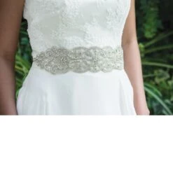 Ivory And Co Pearl Gatsby Sash -Bridal Supply Store Pearl Gatsby Sash Model 2 6 1