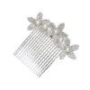 Pearl And Crystal Flower Bridal Comb -Bridal Supply Store Pearl flower bridal comb