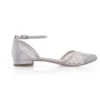 Perfect Bridal Penny Shoes – Taupe Satin/Lace -Bridal Supply Store Penny Taupe scaled 1
